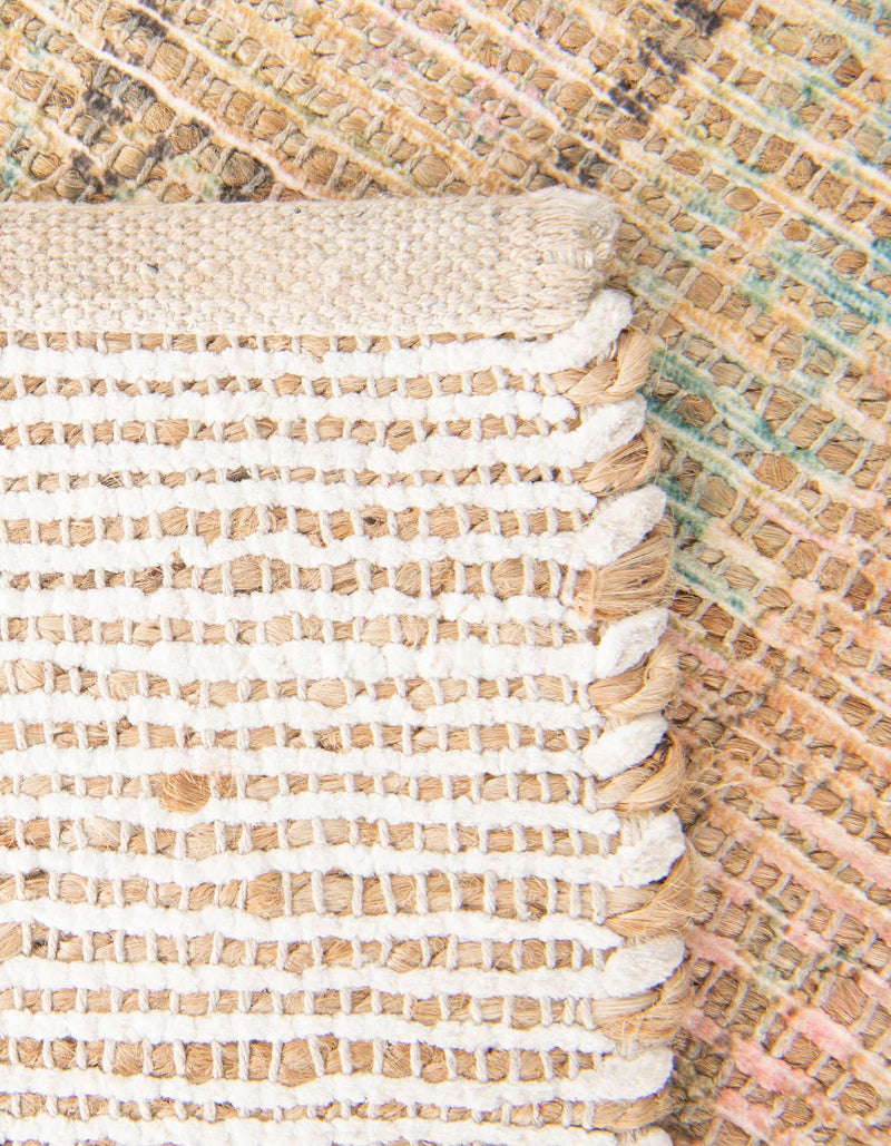 Desert Weave Jute Collection Area Rug -  Mojave Rectangle Khaki and Ivory  lifestyle 16