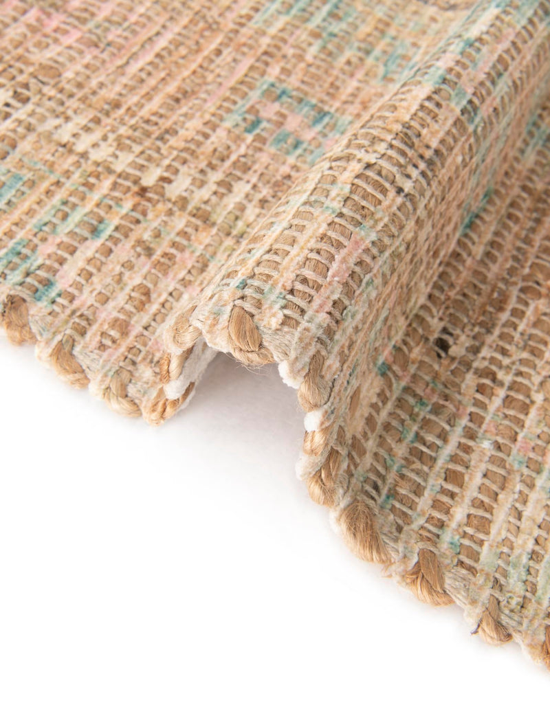Desert Weave Jute Collection Area Rug -  Mojave Rectangle Khaki and Ivory  lifestyle 17