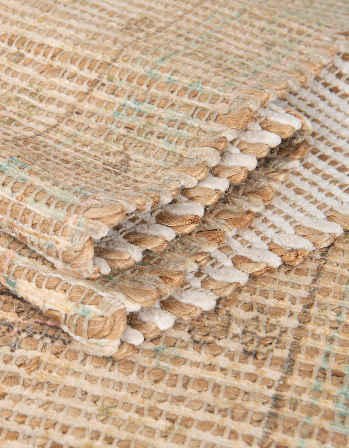 Desert Weave Jute Collection Area Rug -  Mojave Rectangle Khaki and Ivory  lifestyle 20