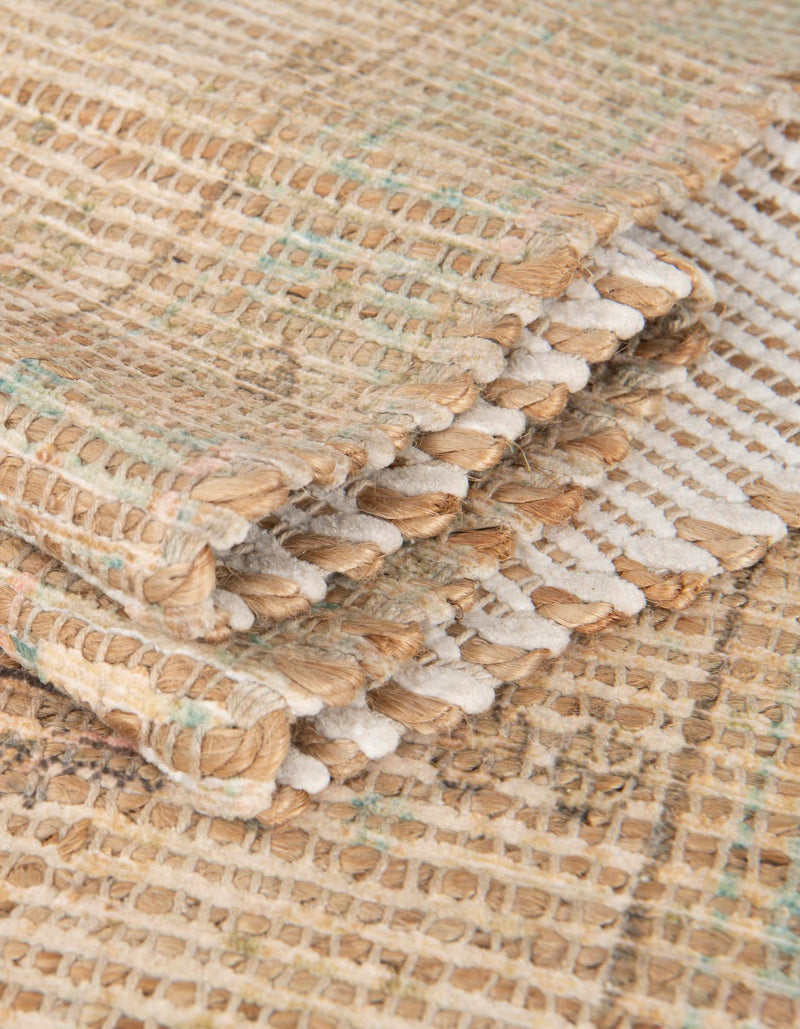 Desert Weave Jute Collection Area Rug -  Mojave Rectangle Khaki and Ivory  lifestyle 20