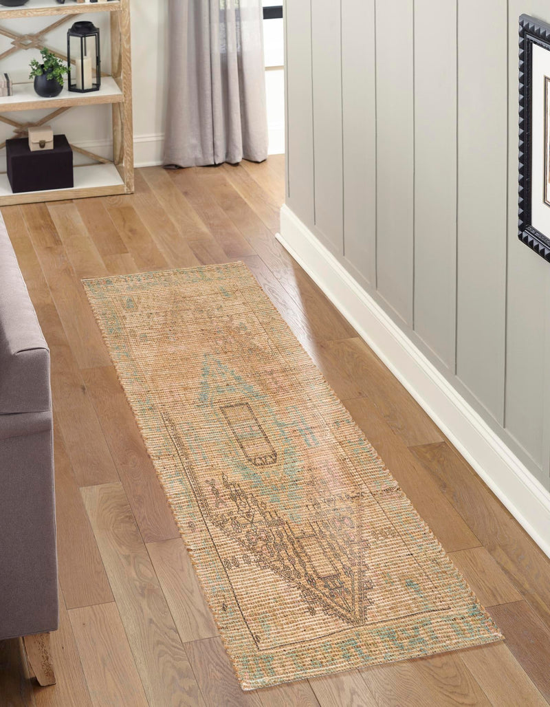 Desert Weave Jute Collection Area Rug -  Mojave Runner Khaki and Ivory  lifestyle 33