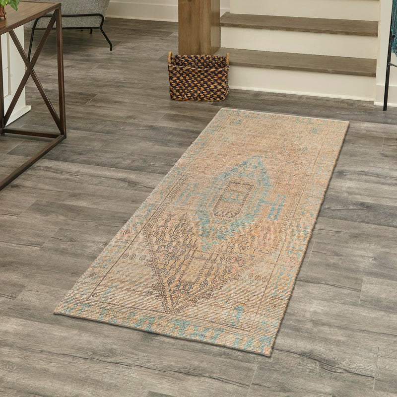 Desert Weave Jute Collection Area Rug -  Mojave Runner Khaki and Ivory  lifestyle 58