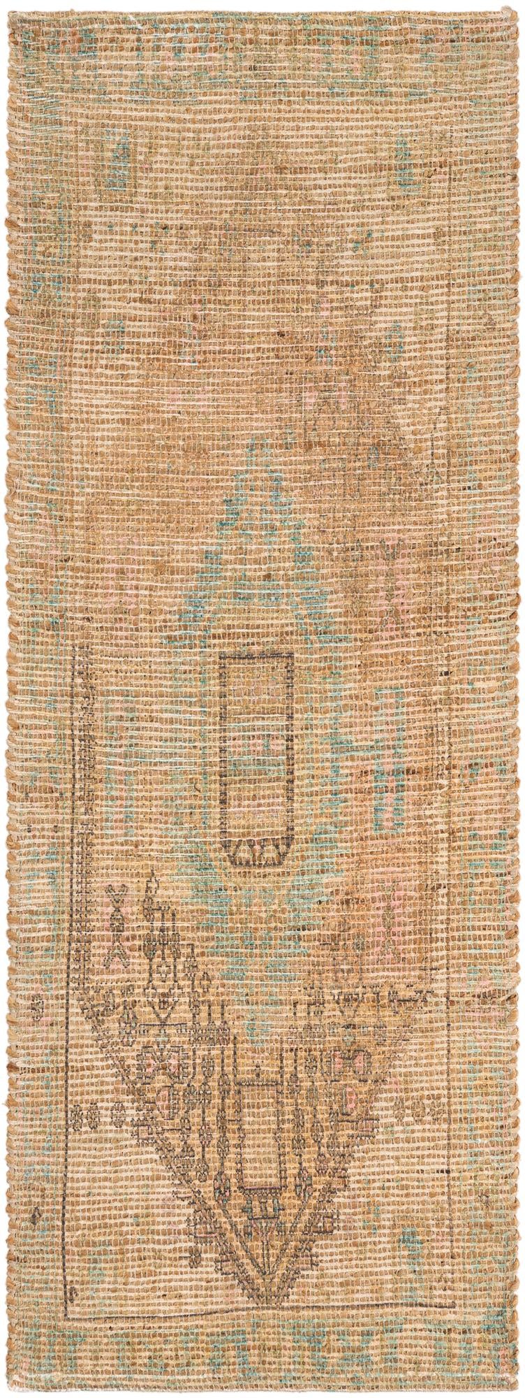 Desert Weave Jute Collection Area Rug -  Mojave Runner Khaki and Ivory  lifestyle 24