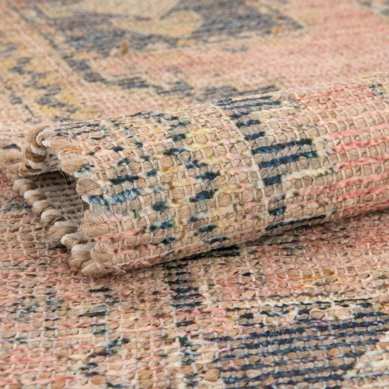 Desert Weave Jute Collection Area Rug -  Sonoran Rectangle Antique Red  lifestyle 13