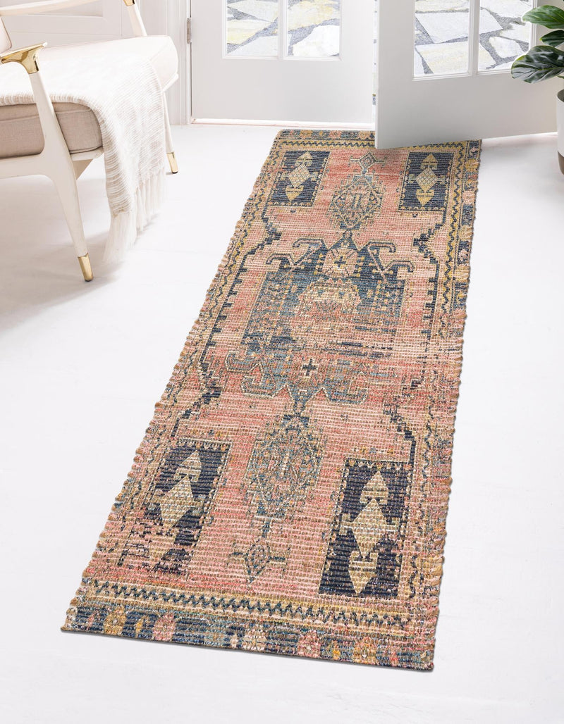 Desert Weave Jute Collection Area Rug -  Sonoran Runner Antique Red  lifestyle 26