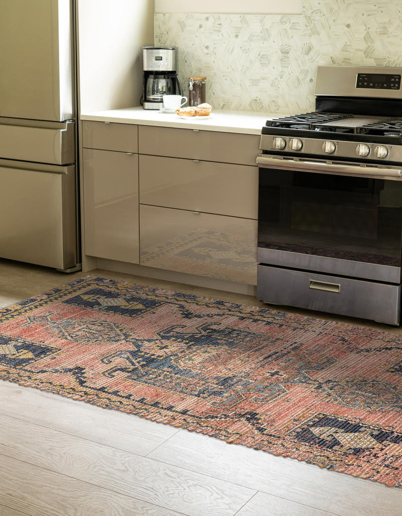 Desert Weave Jute Collection Area Rug -  Sonoran Runner Antique Red  lifestyle 35
