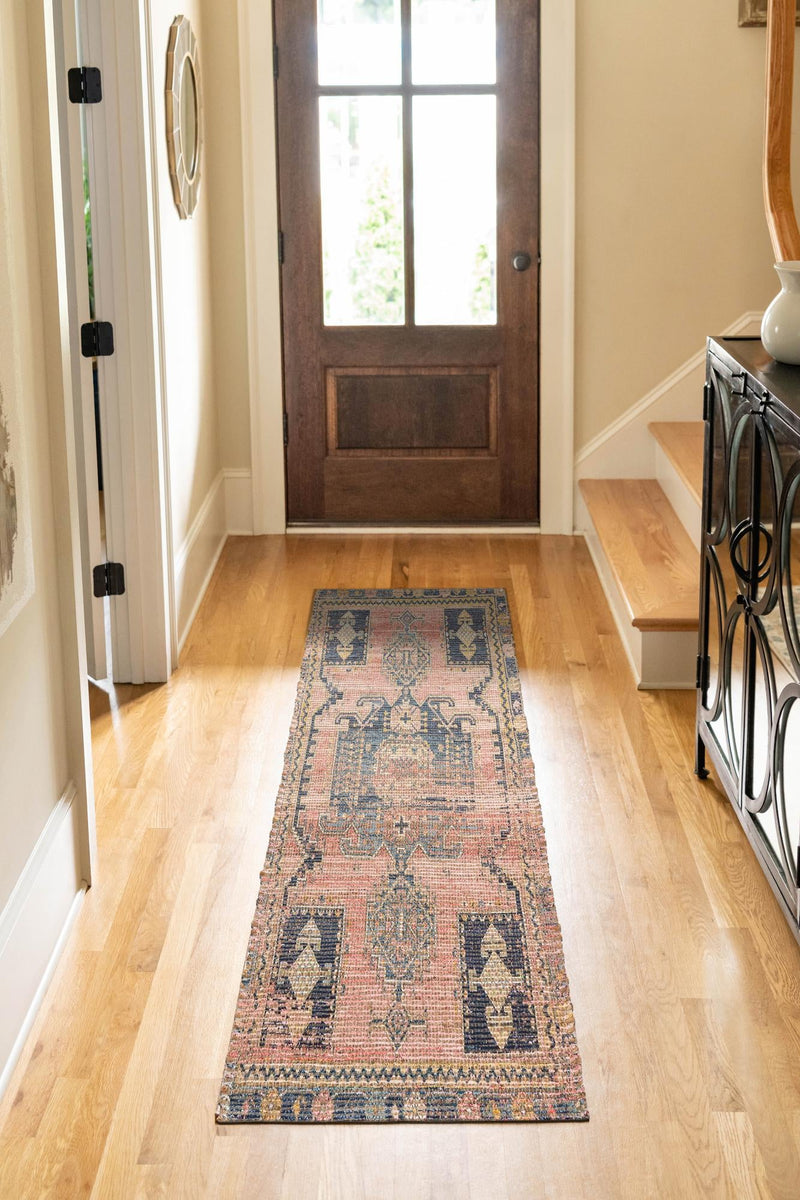 Desert Weave Jute Collection Area Rug -  Sonoran Runner Antique Red  lifestyle 36
