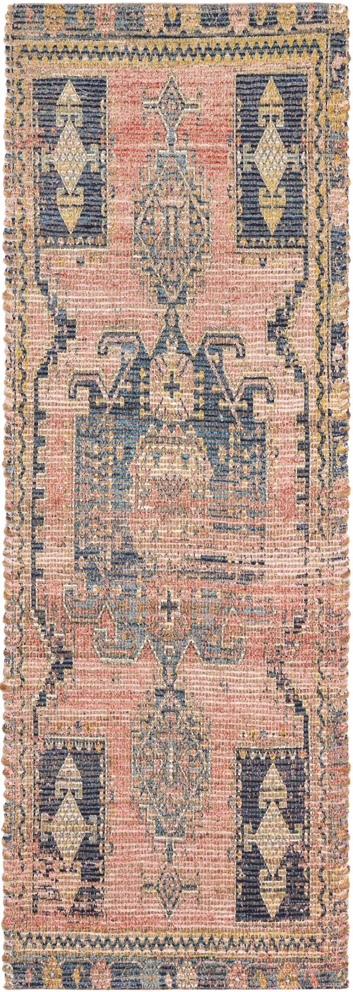 Desert Weave Jute Collection Area Rug -  Sonoran Runner Antique Red  lifestyle 24