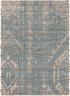 Desert Weave Jute Collection Area Rug -  Kalahari Rectangle Antique Blue Main