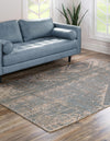 Desert Weave Jute Collection Area Rug -  Kalahari Rectangle Antique Blue  lifestyle 2