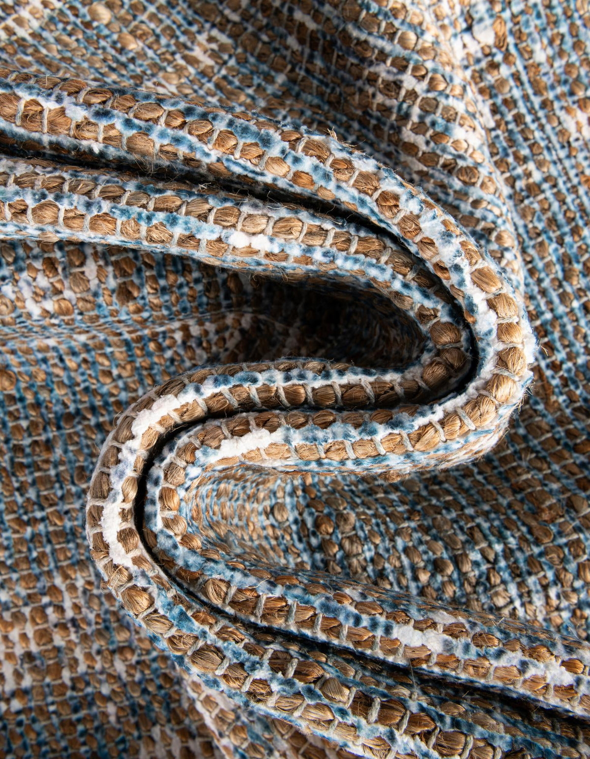 Desert Weave Jute Collection Area Rug -  Kalahari Rectangle Antique Blue  lifestyle 15