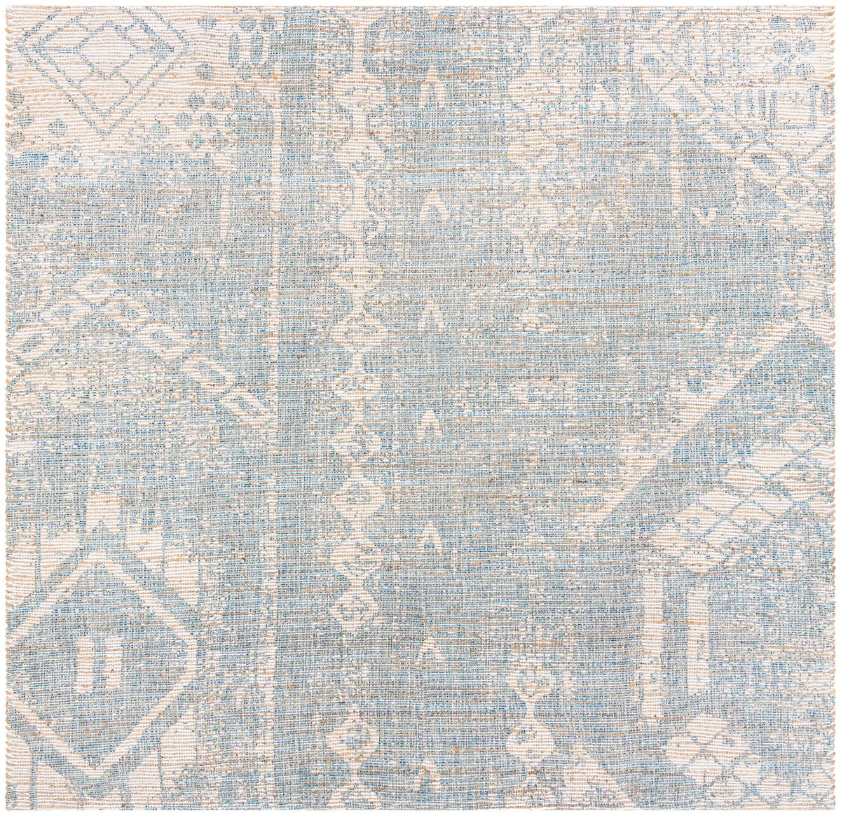 Desert Weave Jute Collection Area Rug -  Kalahari Square Antique Blue  lifestyle 25