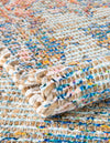 Desert Weave Jute Collection Area Rug -  Gobi Rectangle Blue and Peach  lifestyle 13