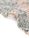 Desert Weave Jute Collection Area Rug -  Gobi Rectangle Blue and Peach  lifestyle 17