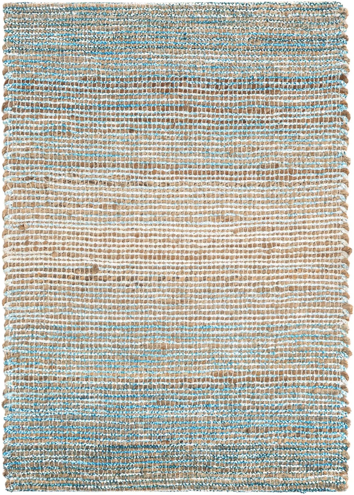 Savannah Threads Collection Area Rug -  Gobi Rectangle Ivory and Blue  lifestyle 2