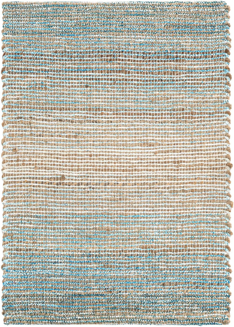 Savannah Threads Collection Area Rug -  Gobi Rectangle Ivory and Blue  lifestyle 2