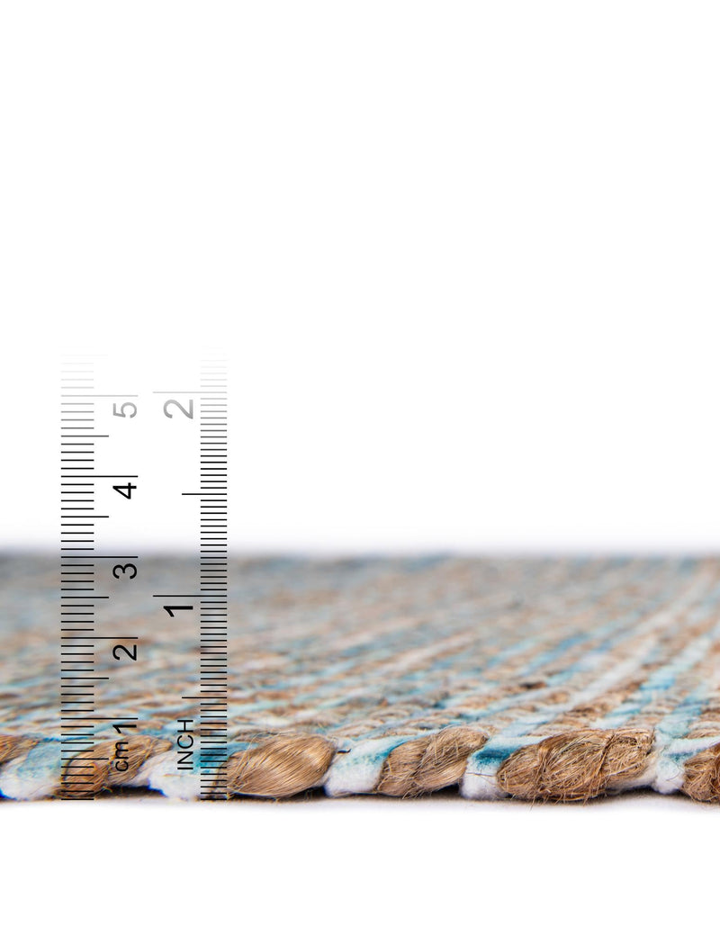 Desert Weave Jute Collection Area Rug -  Gobi Rectangle Ivory and Blue  lifestyle 23