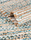Desert Weave Jute Collection Area Rug -  Gobi Rectangle Ivory and Blue  lifestyle 25