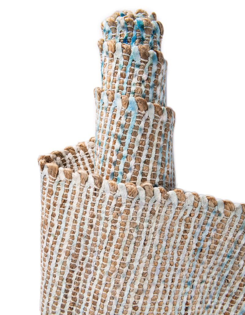 Desert Weave Jute Collection Area Rug -  Gobi Rectangle Ivory and Blue  lifestyle 35