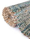 Desert Weave Jute Collection Area Rug -  Gobi Rectangle Ivory and Blue  lifestyle 37