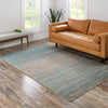 Desert Weave Jute Collection Area Rug -  Gobi Rectangle Ivory and Blue  lifestyle 45