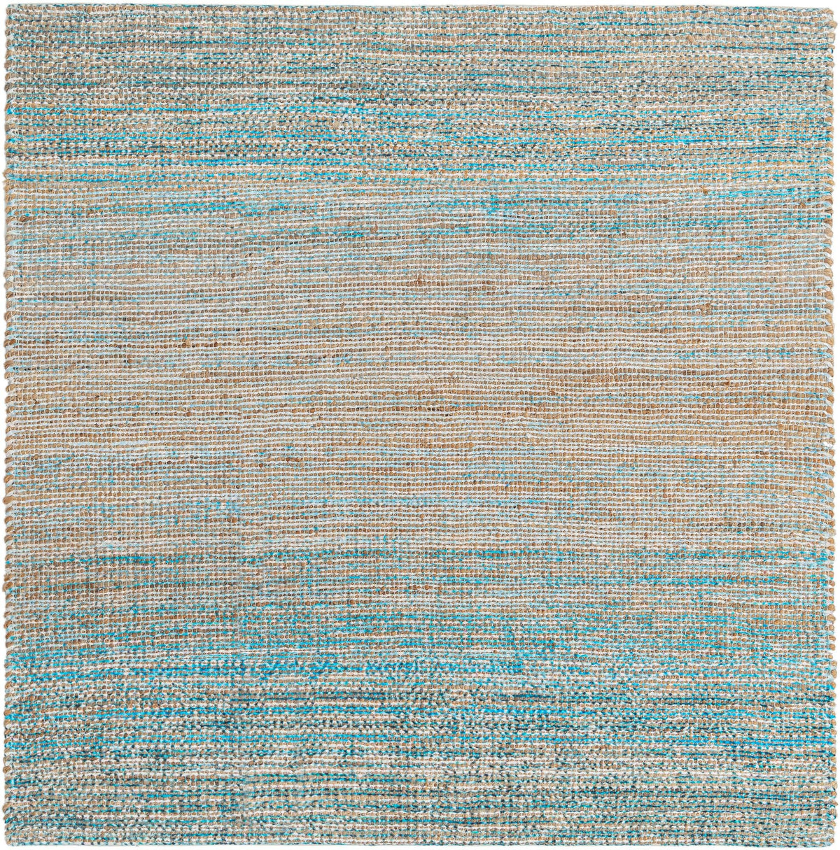 Savannah Threads Collection Area Rug -  Gobi Square Ivory and Blue  lifestyle 83