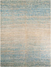 Savannah Threads Collection Area Rug -  Gobi Rectangle Ivory and Blue  lifestyle 3