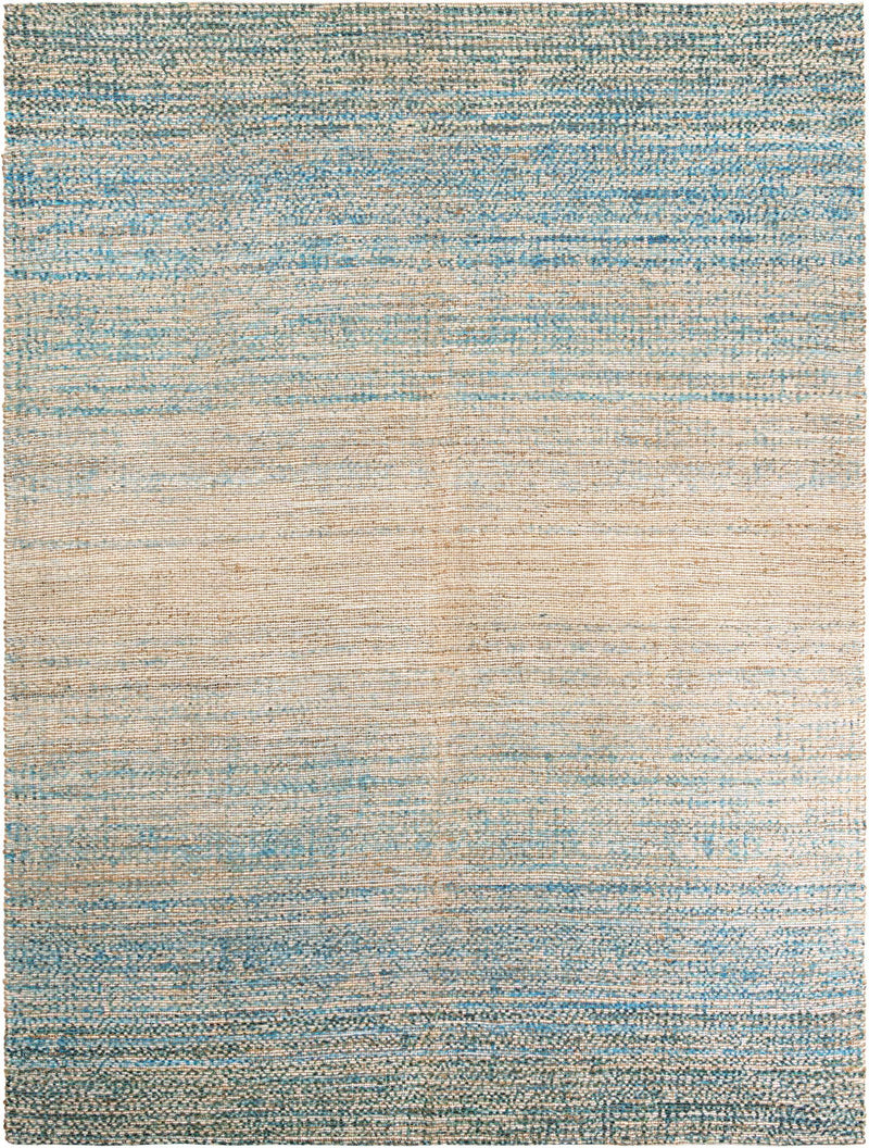 Savannah Threads Collection Area Rug -  Gobi Rectangle Ivory and Blue  lifestyle 3