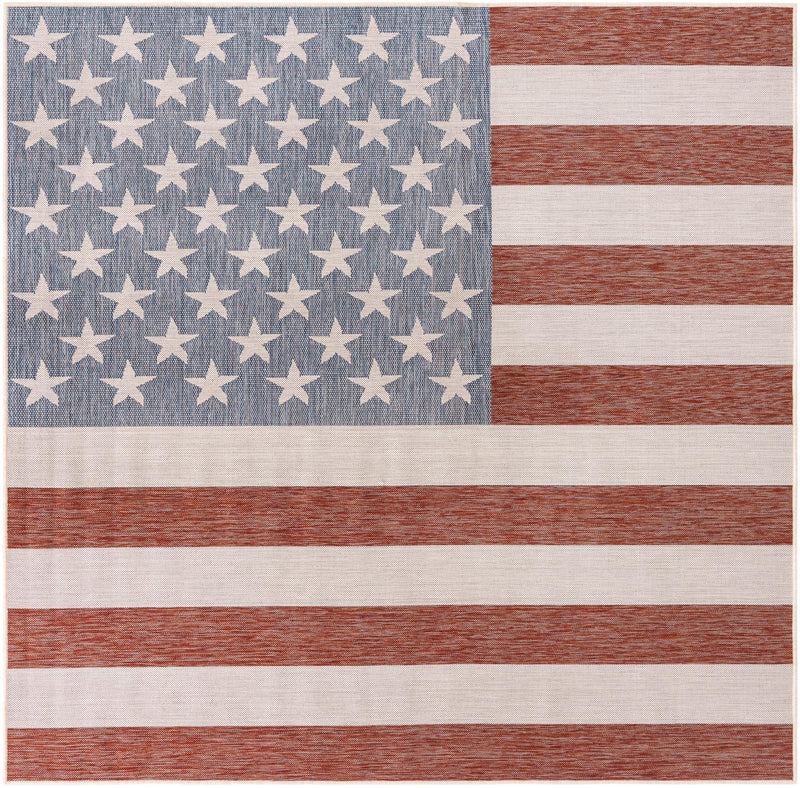 Urban Oasis Rugs Collection Area Rug -  Boardwalk Square Multi  lifestyle 80