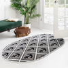 Urban Oasis Collection Area Rug -  Astoria Oval Gray  lifestyle 48