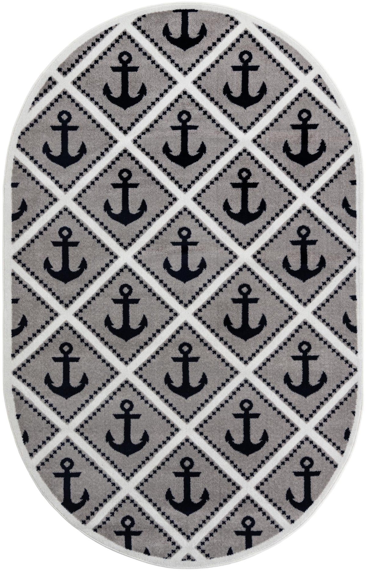Urban Oasis Collection Area Rug -  Astoria Oval Gray  lifestyle 4