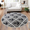 Urban Oasis Collection Area Rug -  Astoria Round Gray  lifestyle 44