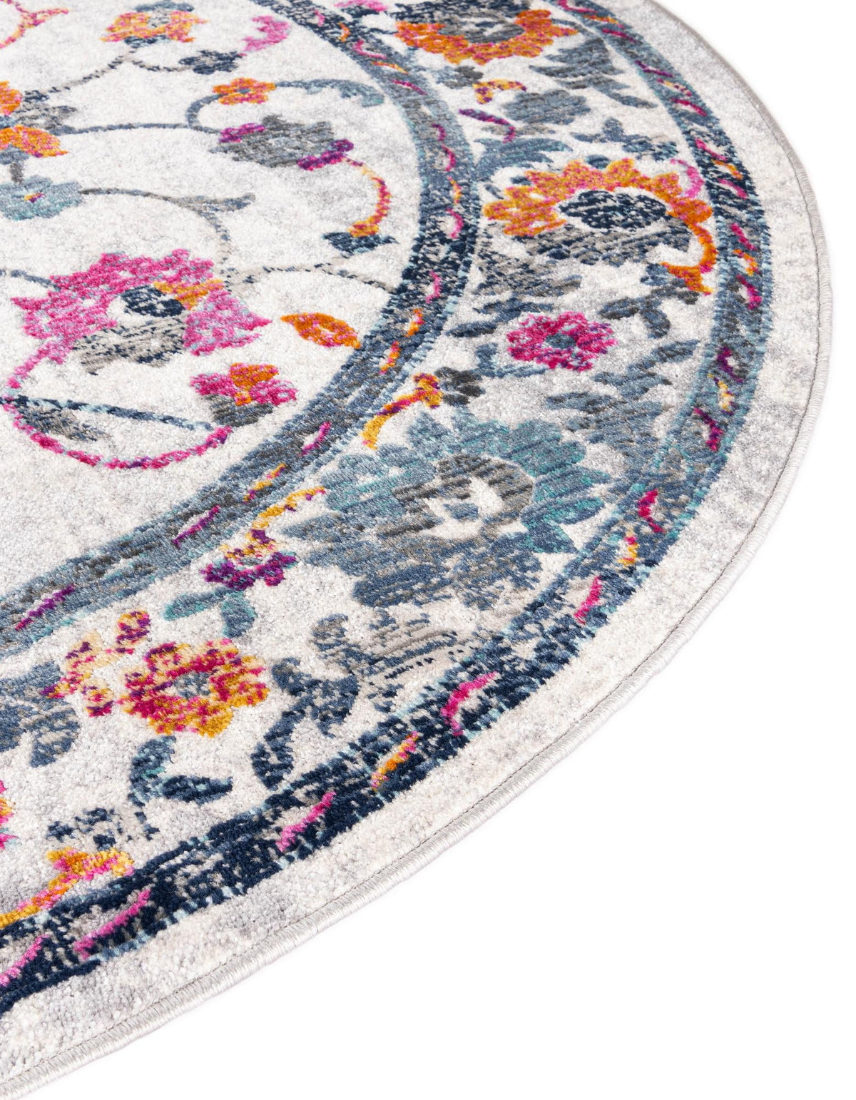 Prague Tapestry Collection Area Rug -  Vysehrad Oval Ivory  lifestyle 21