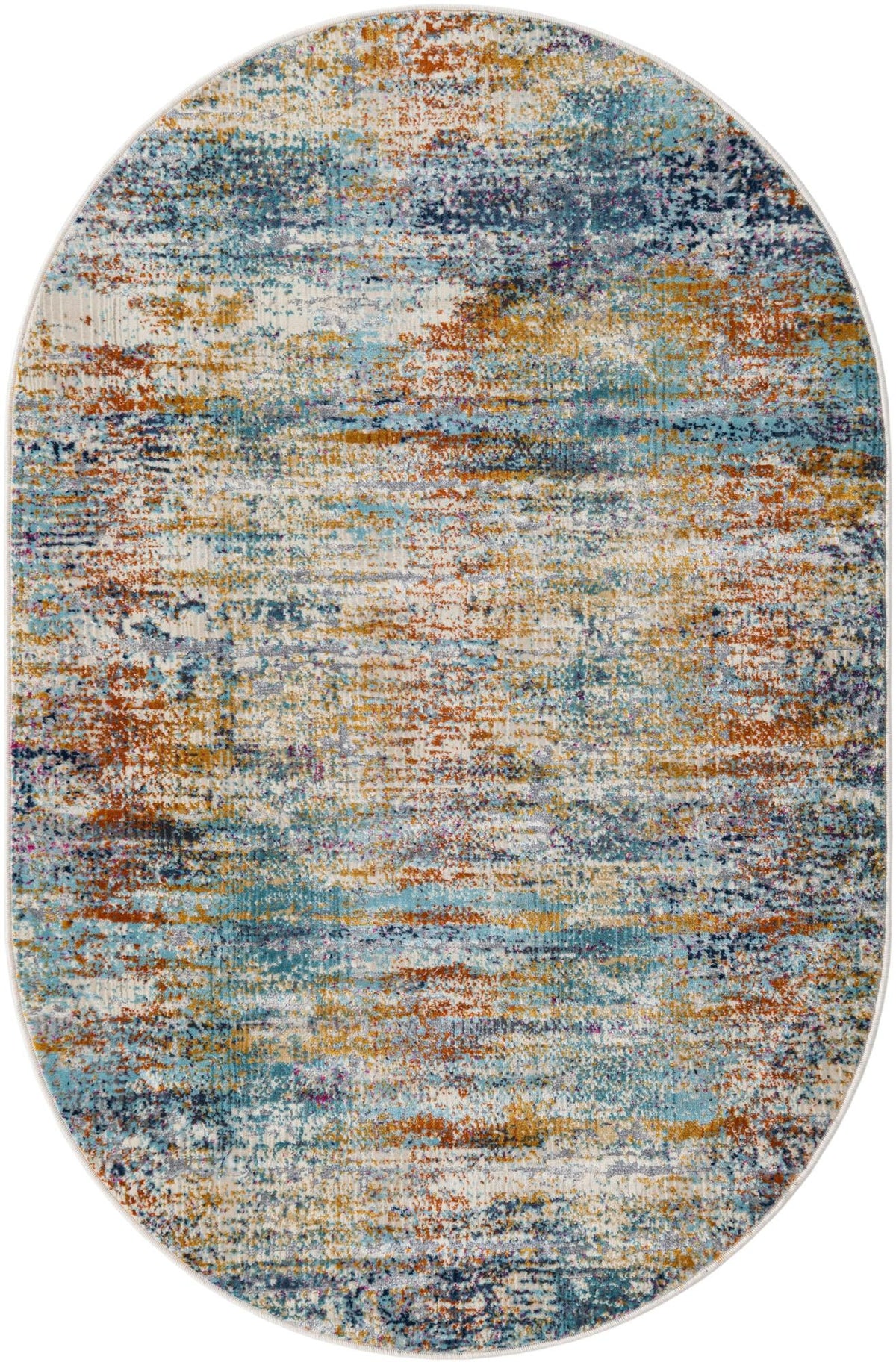 Santa Monica Sands Collection Area Rug -  Topanga Oval Multi  lifestyle 18