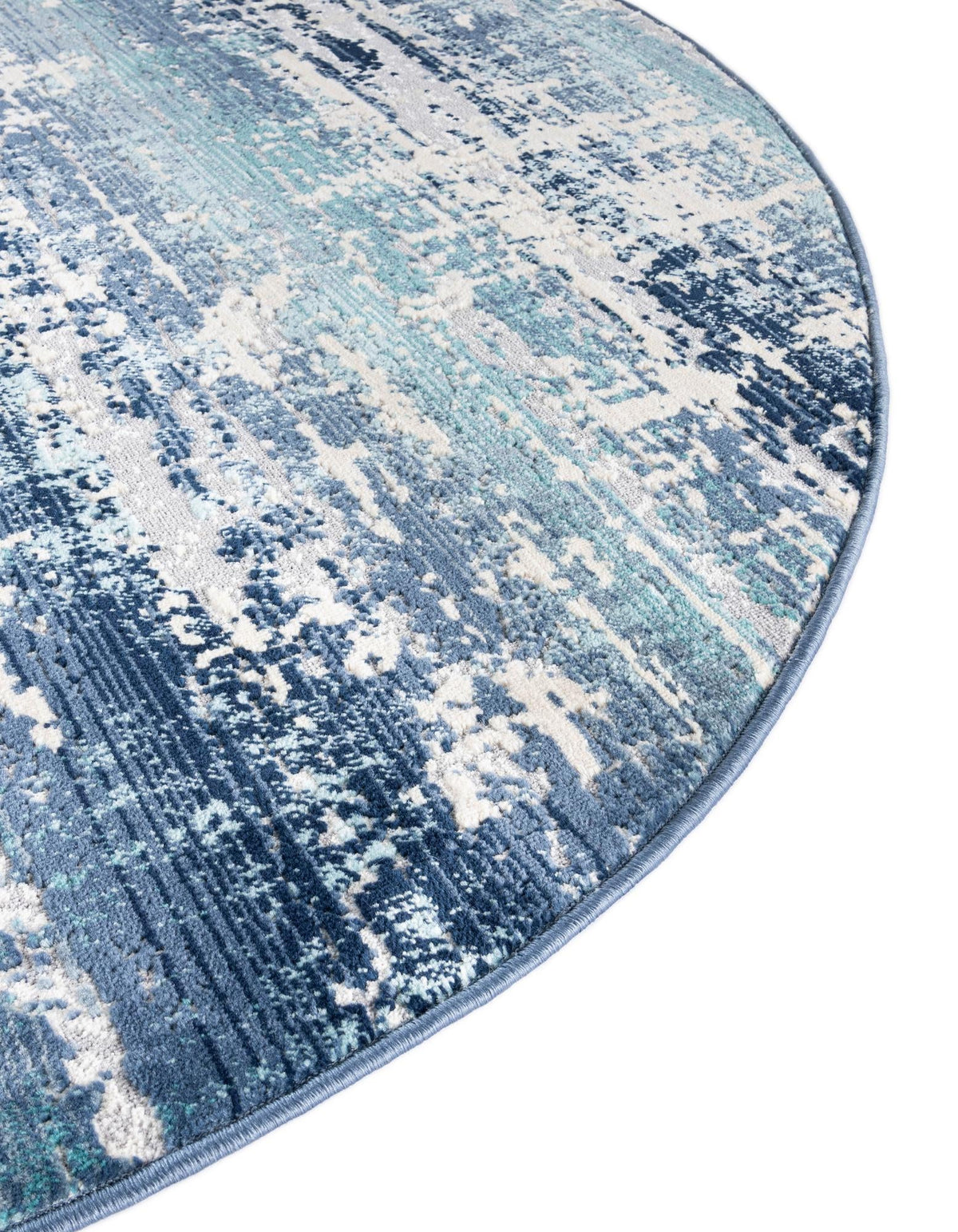 Santa Monica Sands Collection Area Rug -  Malibu Oval Blue  lifestyle 15