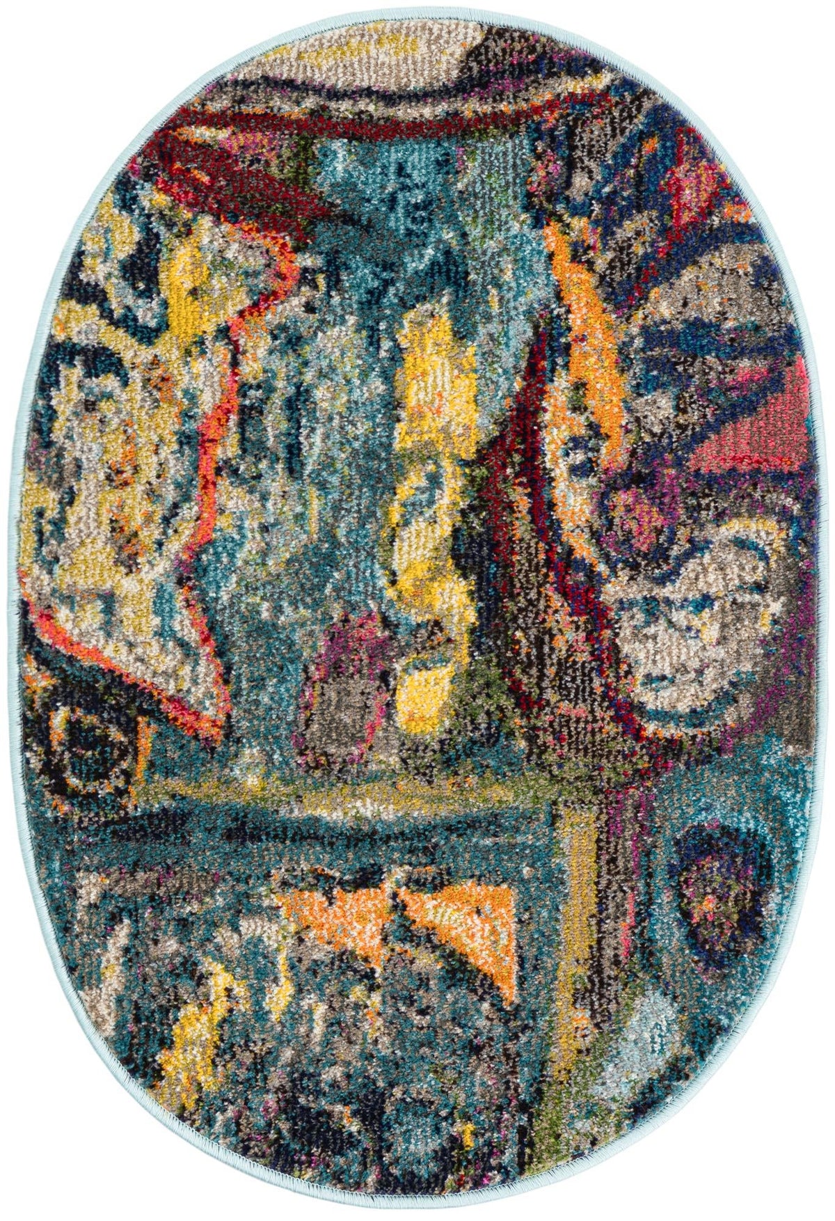 Autumnal Tapestry Collection Area Rug - Harvestville Oval Multi  lifestyle 19