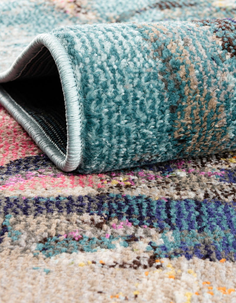 Autumnal Tapestry Collection Area Rug - Harvestville Square Multi  lifestyle 35