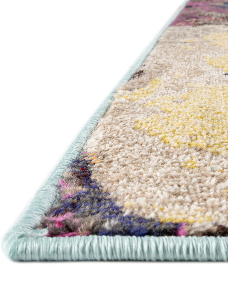 Autumnal Tapestry Collection Area Rug - Harvestville Square Multi  lifestyle 39
