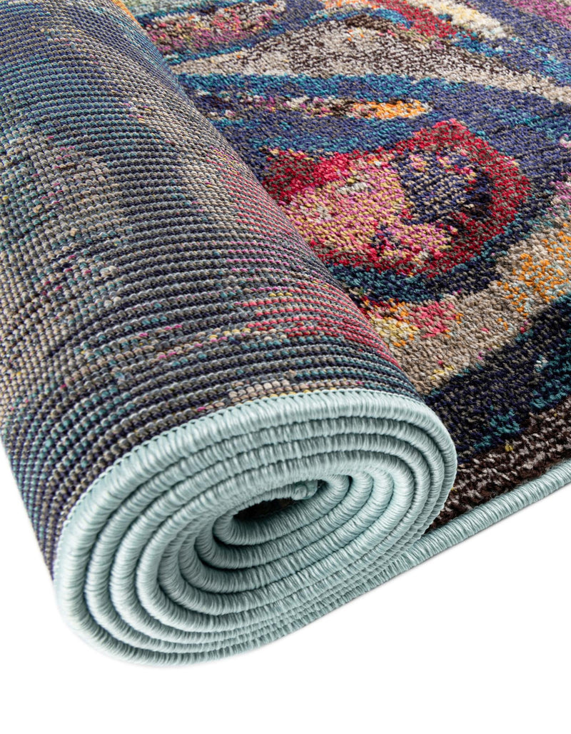 Autumnal Tapestry Collection Area Rug - Harvestville Square Multi  lifestyle 59