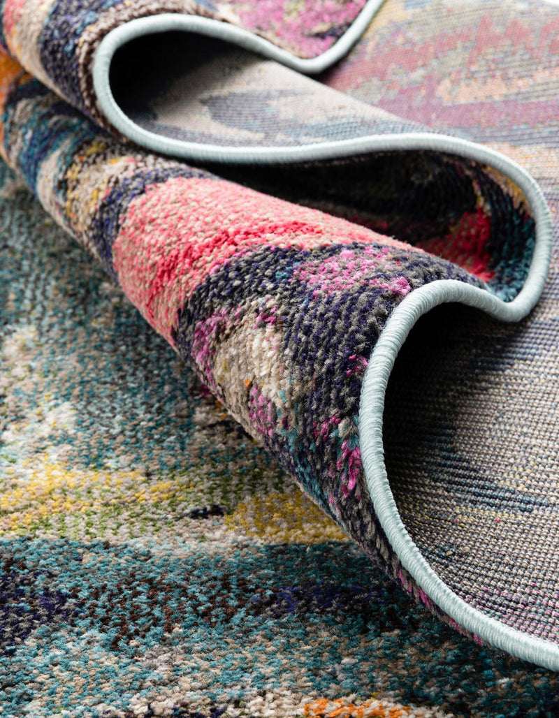 Autumnal Tapestry Collection Area Rug - Harvestville Square Multi  lifestyle 63