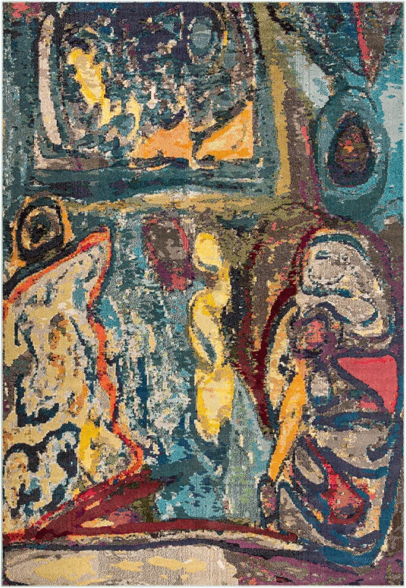 Autumnal Tapestry Collection Area Rug - Harvestville Rectangle Multi Main