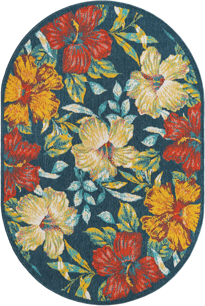 Seaside Haven Rugs Collection Area Rug -  Nautical Oval Multi  lifestyle 29