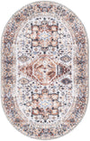Laguna Sands Collection Area Rug -  Venice Oval Ivory Almond  lifestyle 34