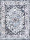Laguna Sands Collection Area Rug -  Newport Rectangle Linen Charcoal  lifestyle 3