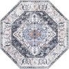 Laguna Sands Collection Area Rug -  Newport Octagon Linen Charcoal  lifestyle 54