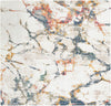 Jewel Oasis Collection Area Rug -  Opaline Square White Navy  lifestyle 15