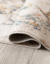 Jewel Oasis Collection Area Rug -  Opaline Octagon White Navy  lifestyle 25