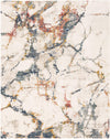 Jewel Oasis Collection Area Rug -  Opaline Rectangle White Navy  lifestyle 2