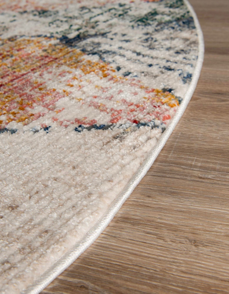 Jewel Oasis Collection Area Rug -  Topaz Round Multi  lifestyle 26