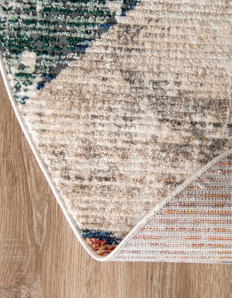 Jewel Oasis Collection Area Rug -  Topaz Round Multi  lifestyle 27